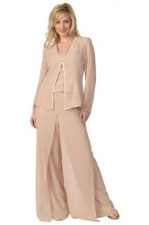 #703   BEST SELLER   Formal Evening Gown. Beautiful Mother of the Bride/Groom 3 piece (Jacket, blouse, pant): Clothing