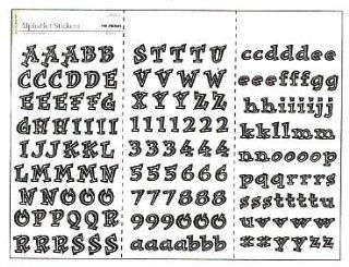 3/4" Wacky Marshmallow White Alphabet Scrapbook Stickers (18814)