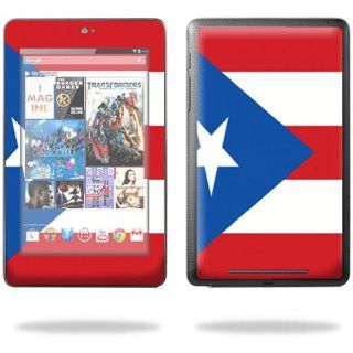 MightySkins Protective Skin Decal Cover for Google Nexus 7 tablet 7" inch screen stickers skins PuertoRican Flag: Computers & Accessories
