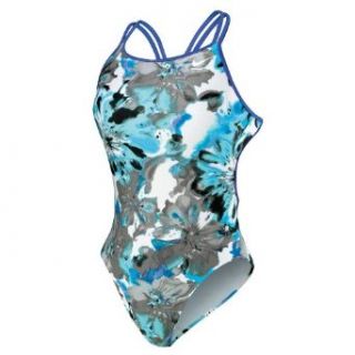 Nike Tie Dye Floral Spider Back Tank Female : Athletic One Piece Swimsuits : Clothing