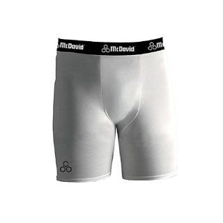 McDavid 706 Men's Deluxe Mid Length Compression Soccer Shorts White Large : Sporting Goods : Sports & Outdoors