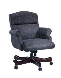 Triune 9371NT Renaissance Series Rolled Arm Executive Swivel Chair without Tufts: Office Products