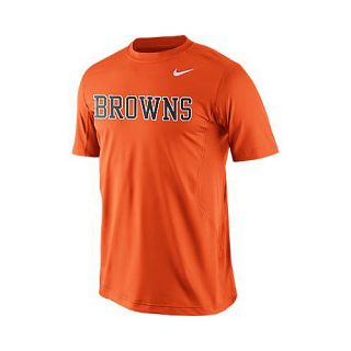 NIKE Mens Cleveland Browns Dri FIT Hypercool Speed Short Sleeve T Shirt   Size: