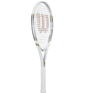 Wilson 2012 Venus and Serena 110 Tennis Racquet   White/Silver (4 1/8) : Tennis Rackets : Sports & Outdoors