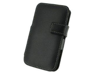 Leather Book Style Phone Protector Case Black For Samsung Galaxy S2 Skyrocket SGH i727: Cell Phones & Accessories