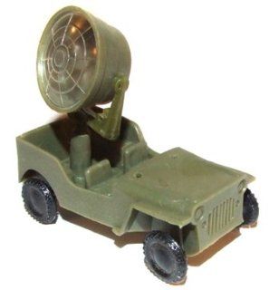 Vintage Plastic Army Spotlight Truck Jeep Toy Hong Kong: Everything Else