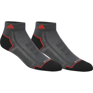 adidas Mens Sport Performance Low Cut Socks   2 Pack   Size L, Graphite/black