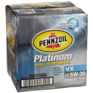 Pennzoil 550019944 6PK Platinum VX 5W 30 Synthetic Motor Oil   1 Quart, (Pack of 6): Automotive