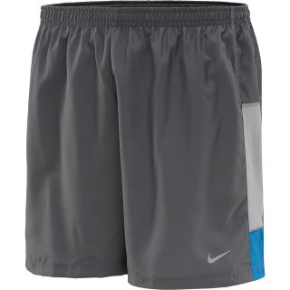 NIKE Mens 5 Woven Reflective Running Shorts   Size Xl, Base Grey/blue