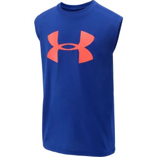 UNDER ARMOUR Boys UA Tech Big Logo Sleeveless T Shirt   Size: Xl, Royal/neo