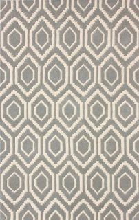 Safavieh CHT731E Chatham Collection Area Rug, 5 Feet by 8 Feet, Grey and Ivory   Wool Area Rugs