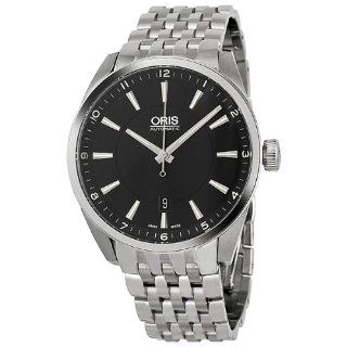 Oris Artix Date Automatic Black Dial Steel Mens Watch 01 733 7642 4054 07 8 21 80: Oris: Watches