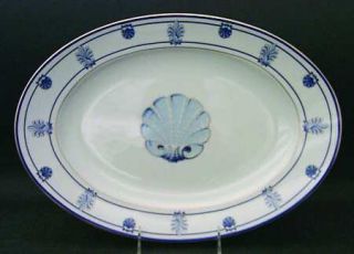Tiffany Shell & Thread (Limoges) 15 Oval Serving Platter, Fine China Dinnerware