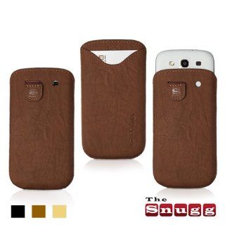 Snugg Galaxy S3 Leather Case in 'Distressed' Brown   Pouch with Card Slot, Elastic Pull Strap and Premium Nubuck Fibre Interior for the Samsung Galaxy S3: Cell Phones & Accessories
