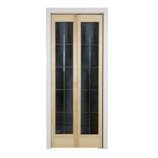 735 Series Optique Bi Fold Door Size: 80.5" H x 32" W x 1.38" D, Finish: Unfinished Wood   Bi Fold Door Hardware  
