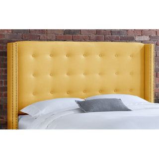 Nail Button Tufted Upholstered Headboard