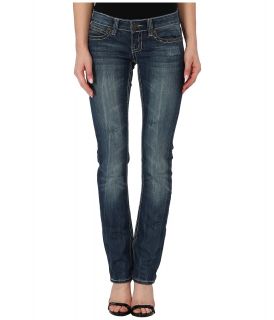 Request Straight Leg Jean in Slogan Womens Jeans (Blue)