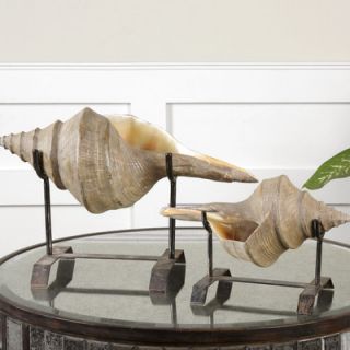 Uttermost 2 Piece Conch Shell Sculpture