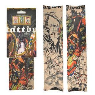 Nylon Skull Tattoo Sleeves   TWO sleeves in one package! One Size Fits ALL!: Jewelry