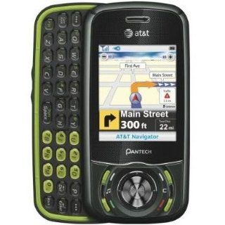 Pantech Matrix C740 Unlocked 3G AT&T Dual Slide GPS Cell Phone Black Green: Cell Phones & Accessories