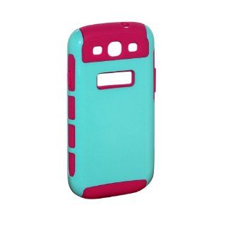 Generic Hybrid Rugged Combo Matte Soft Case for Samsung Galaxy S3 I9300 Light Blue Pink: Electronics
