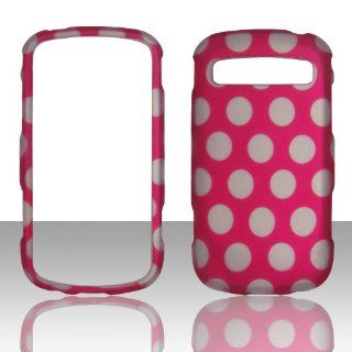 2D Dots on Pink Samsung Admire / Vitality R720 Case Cover Hard Case Snap on Rubberized Touch Case Cover Faceplates: Cell Phones & Accessories