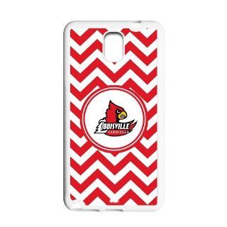 Ncaa Louisville Cardinals Custom White Red Chevron Samsung Galaxy Note 3 Hard Case Cover Computers & Accessories