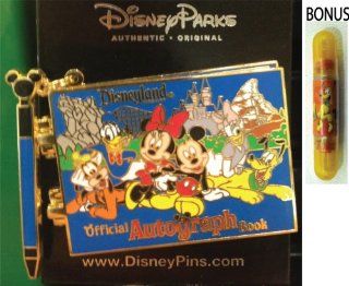 DISNEYLAND Resort Mickey & Friends Autograph Book Trading Pin (Comes Sealed)   Disney Parks Exclusive & Limited Availability   BONUS Double Sided Pluto Stamp Included: Everything Else