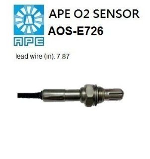 APE AOS E726 OXYGEN SENSOR FOR CHEVY, DODGE, FORD, GMC, JEEP, MERCURY, PONTIAC (Universal Oxygen Sensor; Heated; Wires: 3): Automotive