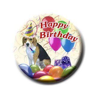 Beagle Happy Birthday Pin Badge: Everything Else