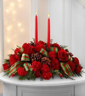 FTD Flowers Holiday Classics Centerpiece   Deluxe   Order for delivery by Christmas Patio, Lawn & Garden