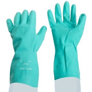 Showa Best 727 Nitri Solve Nitrile Glove, Unlined, Chemical Resistant, 15 mils Thick, 13" Length: Chemical Resistant Safety Gloves: Industrial & Scientific