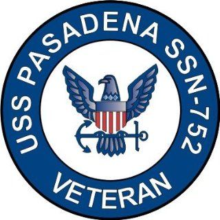 US Navy USS Pasadena SSN 752 Ship Veteran Decal Sticker 3.8": Automotive