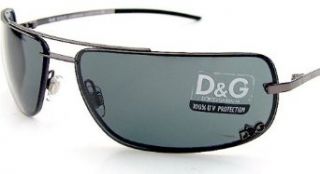 Dolce & Gabbana D&G 2168 731 Sunglasses Smoke Lens Shiny Anthracite Size: 66 14 120: Clothing