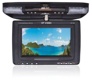 XO Vision DZ733D 7 Inch Widescreen Overhead Monitor with DVD Player and IR/FM Transmitters : Vehicle Overhead Video : Car Electronics