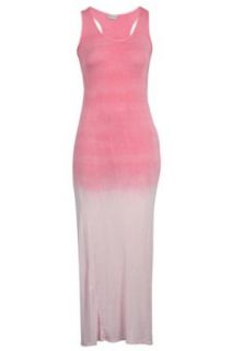My1stWish Womens 88K Ombre Printed Ladies Racer Back Sleeveless Long Maxi Dress Size 8/10 Pink at  Womens Clothing store