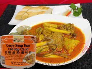 Quoc Viet Foods   Curry Soup Base, 8 oz jar (1 unit) : Chicken Soups : Grocery & Gourmet Food