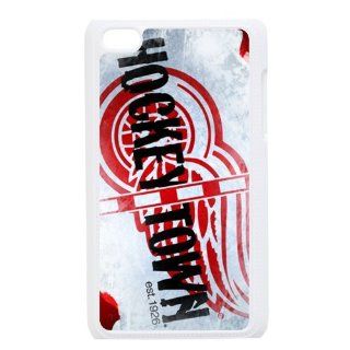 Custom NHL Detroit Red Wings Hard Back Cover Case for iPod Touch 4th IPT757: Cell Phones & Accessories