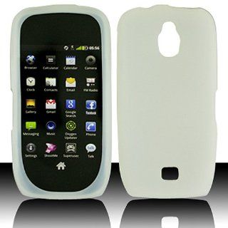 Frosted Clear White Soft Silicone Gel Skin Cover Case for Samsung Exhibit 4G SGH T759: Cell Phones & Accessories