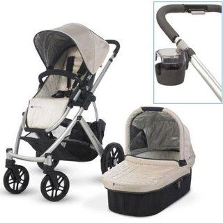 UPPAbaby 0112 LSY Lindsey VISTA Stroller With Cup holder   Wheat : Baby Strollers : Baby