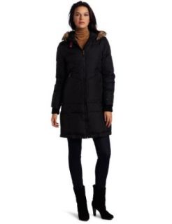 Tommy Hilfiger Women's Cozy Hooded Down Jacket, Midnight, Small at  Womens Clothing store