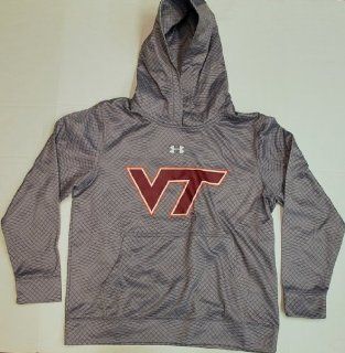 Virginia Tech Hokies Under Armour YOUTH Grey Hoodie Sweatshirt (M) : Sports Fan Sweatshirts : Sports & Outdoors