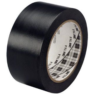 3M 764 Rubber General Purpose Vinyl Adhesive Tape, 5 mil Thick, 36 yds Length x 1" Width, Black: Masking Tape: Industrial & Scientific
