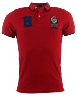 Tommy Hilfiger Mens Custom Fit Logo Polo Shirt   XXL   Red at  Mens Clothing store