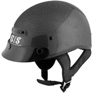 Speed and Strength Solid Speed Carbon Fiber Men's SS300 Harley Cruiser Motorcycle Helmet   Graphic Grey / Large: Automotive
