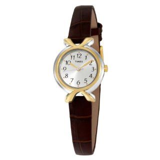 Timex Women's T2M744 Classic Brown Leather Strap Watch: Watches