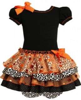 Bonnie Baby Baby girls Halloween Fall Knit Mixed Skirt Dress: Playwear Dresses: Clothing