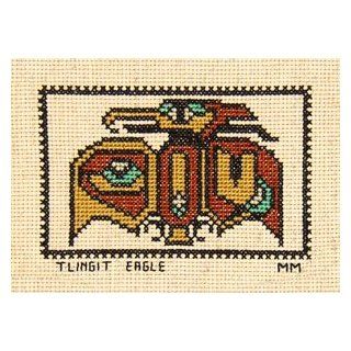 Tlingit Eagle Counted Cross Stitch Pattern: Home & Kitchen