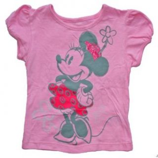 Minnie Mouse Toddler Girls 2T 5T Shirt (5T, Pink) Clothing