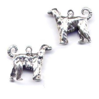 Gift Boxed Sterling Silver Afghan Charm Dog Jewelry